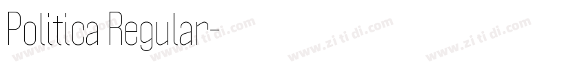 Politica Regular字体转换
